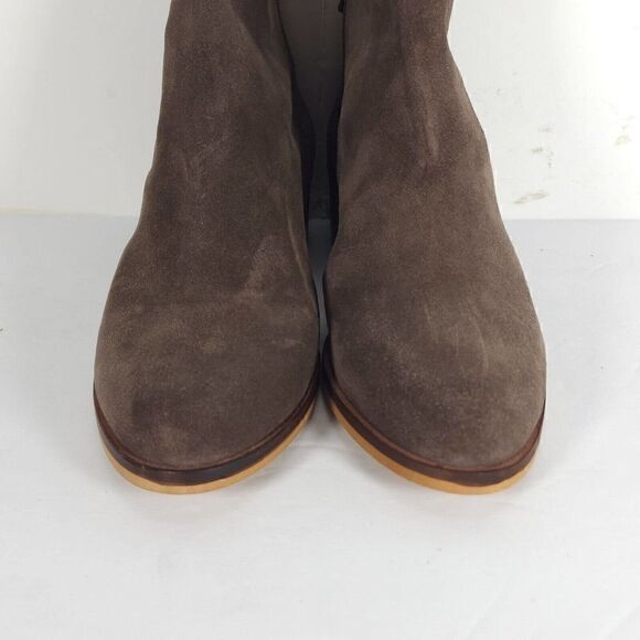 Steve Madden Women's 8,5M Legally Brown Suede Back Zip Ankle Booties Boots - Picture 5 of 12